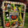 Colorful Butterfly Wings Quilt Blanket Ver 2  Quilt